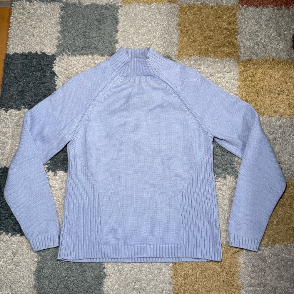 Relativity Light Blue Women's Turtleneck Sweater